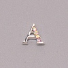 Letter A~Z Alloy Rhinestone Cabochons MRMJ-WH0072-92A-2