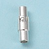 Brass Locking Tube Magnetic Clasps X-MC079-S-2