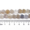 Natural Grey Agate Beads Strands G-K359-C11-01-5