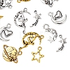 50Pcs 10 Style Starry Sky Theme Alloy Pendants FIND-YW0001-33-4