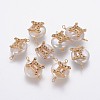 Natural Pearl Links connectors PEAR-F012-01G-D-1