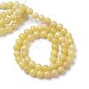 Natural Butter Jade Bead Strands G-R412-02-10mm-2