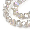 Electroplate Glass Beads Strands EGLA-A034-J8mm-B09-3