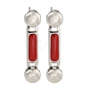 304 Stainless Steel Enamel Stud Earrings EJEW-S229-15P-05-1