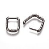 Brass Huggie Hoop Earrings EJEW-L234-61-B-1