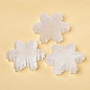 Gesso Christmas Snowflake Carved Figurines DJEW-PW0021-15-1