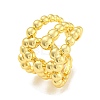 Rack Plating Brass Hollow Oval Open Cuff Rings RJEW-Q784-12G-1