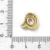 Brass Micro Pave Clear Cubic Zirconia Pendants KK-A300-02G-4
