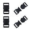 SUPERFINDINGS 4Pcs Matte Alloy Side Release Buckles FIND-FH0008-69-1