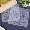 CHGCRAFT 2Sheets 2 Styles Plastic Drawing Painting Stencils Templates DIY-CA0001-87-4