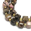 Natural Rhodonite Beads Strands G-I376-D15-01-3