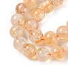 Heated Natural Citrine Bead Strands G-P466-01D-2