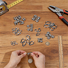 25Pcs 5 Styles 304 Stainless Steel Wire Rope Cable Clip Clamp STAS-PH0007-68-3