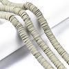 Flat Round Handmade Polymer Clay Beads CLAY-R067-10mm-02-4