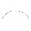 Baking Paint Stainless Steel Cable Wire Keychain AJEW-WH0413-15N-2