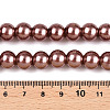Baking Paint Pearlized Glass Pearl Round Bead Strands HY-Q003-10mm-92-4