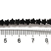 Natural Black Onyx(Dyed & Heated) Beads Strands G-G085-B44-01-4