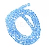 Electroplate Glass Beads Strands EGLA-D018-4x4mm-41-4