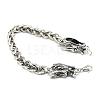 Iron Wheat Chain Bracelets BJEW-S122-01-2