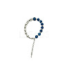 Dyed Natural White Chalcedony Round Beaded Bracelet NC1314-03-1