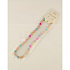 Fashion Imitation Acrylic Pearl  Stretchy Necklaces for Kids NJEW-JN00428-04-2
