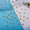 100Pcs 5 Styles Multi-Petal Alloy Bead Caps PALLOY-SZ0001-32-7