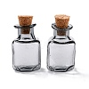 Square Glass Cork Bottles Ornament GLAA-D002-04A-1