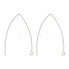 925 Sterling Silver V Shaped Earring Hooks STER-K167-064S-1