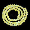 Imitate Austrian Crystal Bicone Frosted Glass Beads Strands EGLA-A039-T6mm-MB21-2