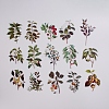 Plant Theme Waterproof Self Adhesive Stamping Stickers Sets X-DIY-WH0163-08B-2