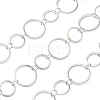 304 Stainless Steel Ring Link Chains CHS-G044-05P-02-1