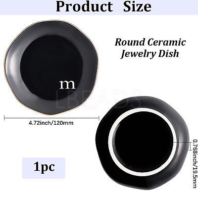 Round Ceramic Jewelry Dish AJEW-WH20067-015B-1