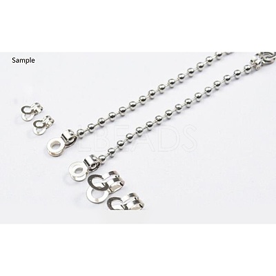 Tarnish Resistant 304 Stainless Steel Ball Chain Connectors X-STAS-R089-04-1