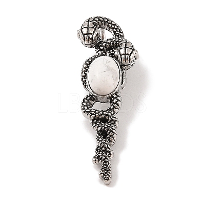 Natural Howlite Pendants G-A224-03AS-11-1