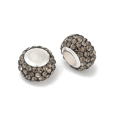 Alloy Rhinestone Clay Pave Beads ALRI-D300-03S-09-1