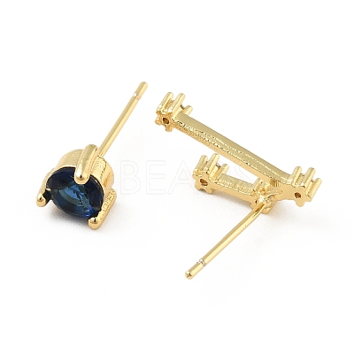 Cubic Zirconia Constellation Asymmetrical Earrings EJEW-C035-16G-04-1