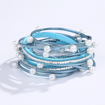 PU Leather Multi-layered Bracelets WG13214-11-1