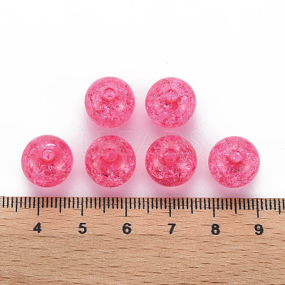 Transparent Crackle Acrylic Beads MACR-S373-66A-N09-1