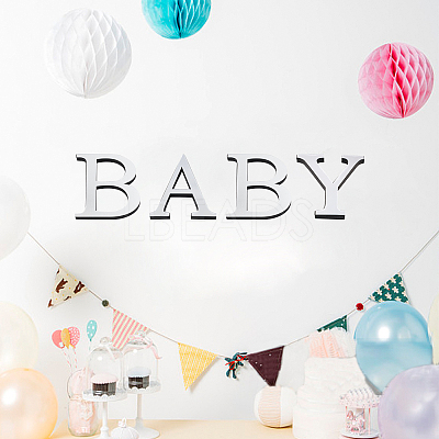 Acrylic Mirror Wall Stickers Decal DIY-CN0001-13A-B-1