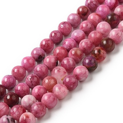 Natural Gemstone Hemimorphite Round Beads Strands G-L145-6mm-03-01-1