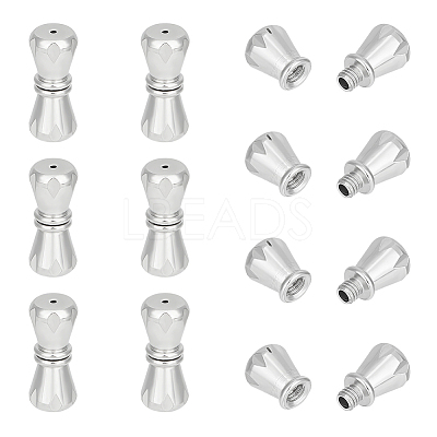 10PCS 304 Stainless Steel Screw Clasps STAS-UN0045-08-1