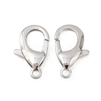 Tarnish Resistant 304 Stainless Steel Lobster Claw Clasps STAS-AB25-1