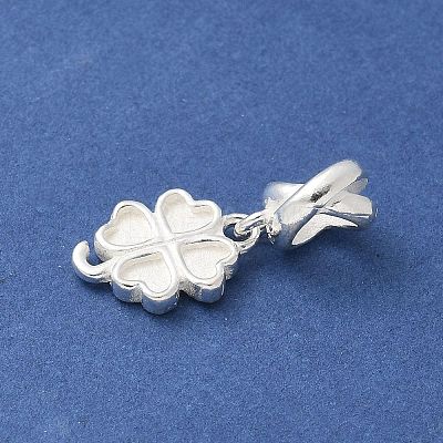 925 Sterling Silver Clover European Dangle Charms STER-H115-09S-1