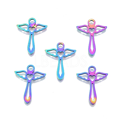 Ion Plating(IP) 201 Stainless Steel Pendants STAS-N098-104M-1