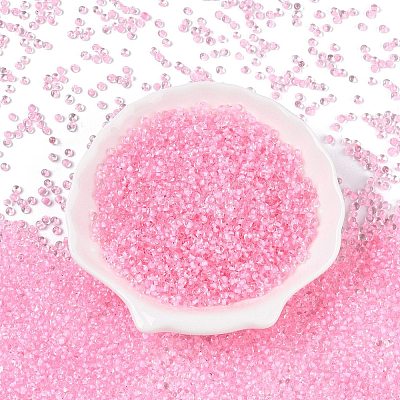 8/0 Inside Colours Transparent Glass Seed Beads SEED-T007-06G-1