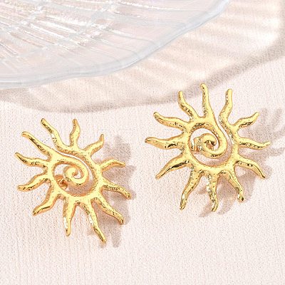 304 Stainless Steel Stud Earrings for Women SA-CBA46AF-03G-1