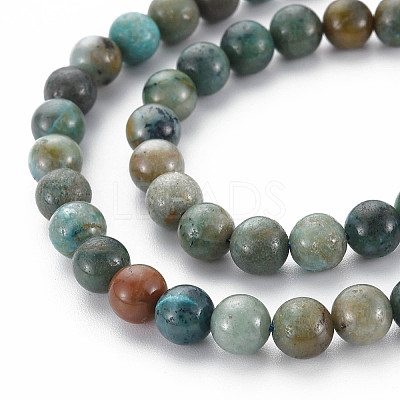 Natural Chrysocolla Beads Strands X-G-S376-004A-1
