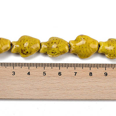 Handmade Porcelain Beads Strands PORC-P030-01A-03-1