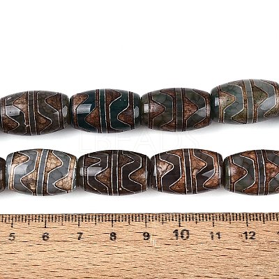 Tibetan Style dZi Beads TDZI-N001-018-1