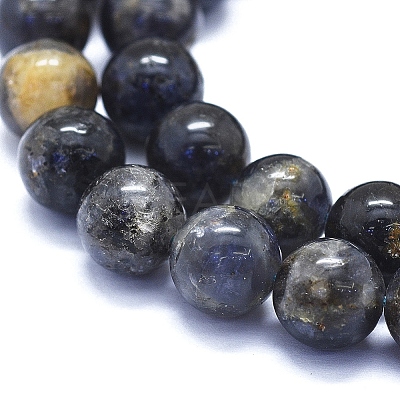 Natural Iolite Beads Strands G-E561-16-10mm-1
